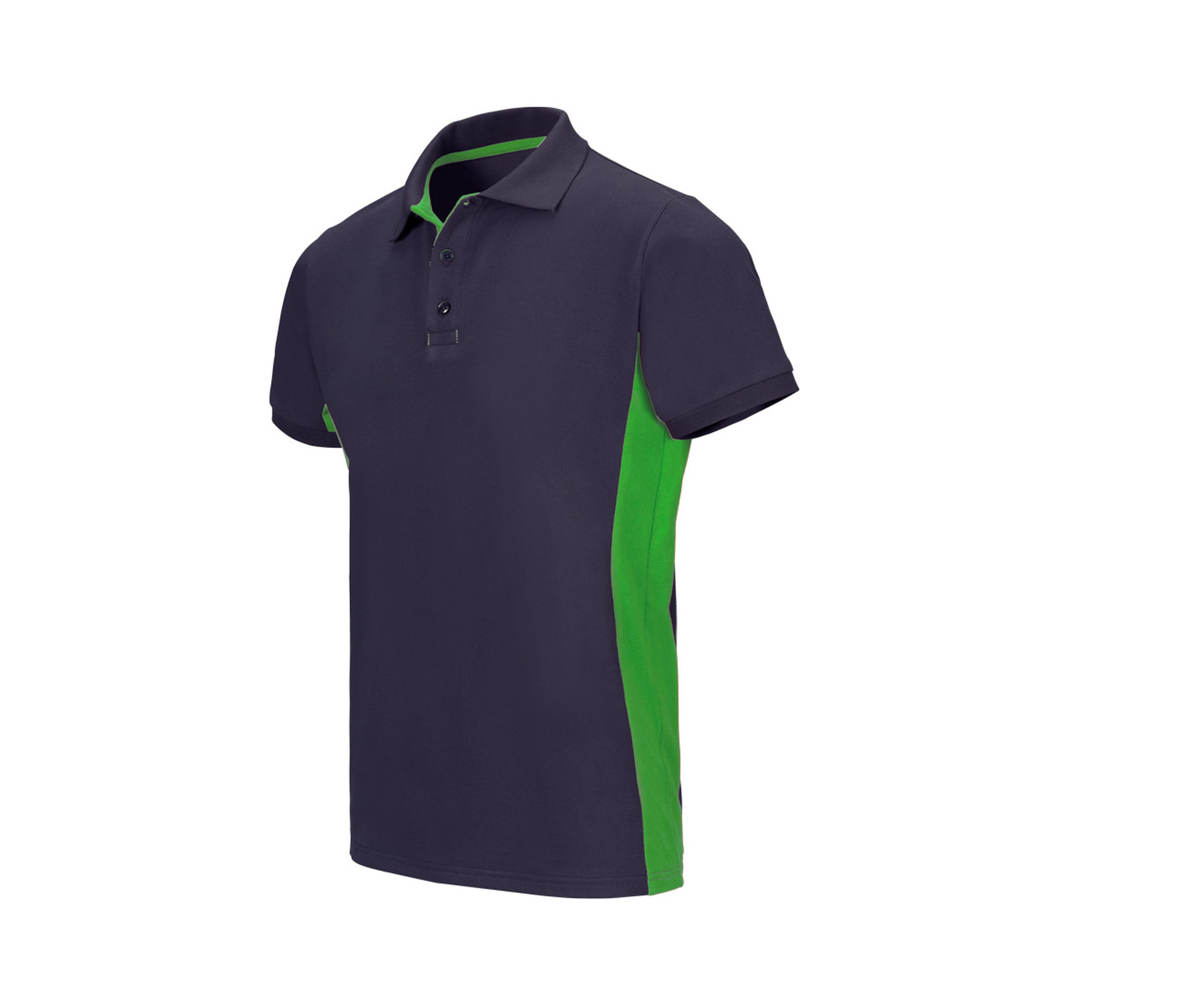 POLO BICOLORE MANCHES COURTES