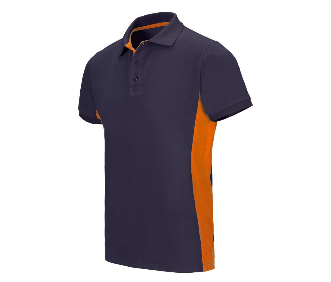 POLO BICOLORE MANCHES COURTES