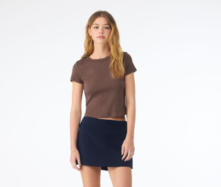 WOMEN'S MICRO RIB BABY TEE